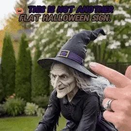 Halloween Early Bird Special ๐ง The Enchanted Witch Garden Wind Spinner