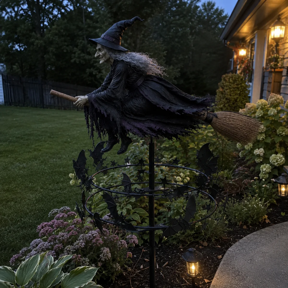 Halloween Early Bird Special ๐ง The Enchanted Witch Garden Wind Spinner